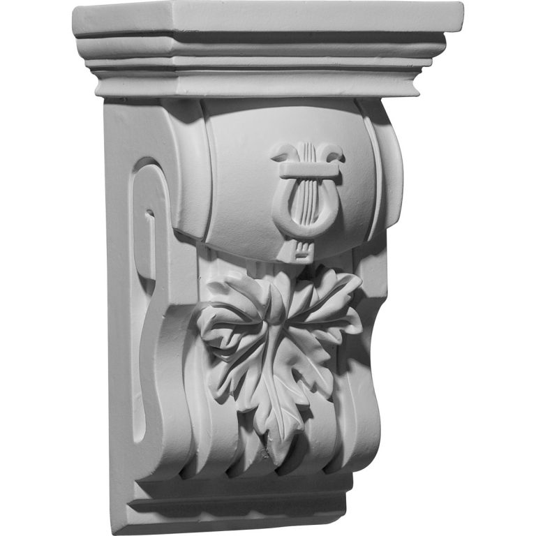 COR06X04X10OA 6-3/4"W x 4-3/8"D x 10-3/4"H Oak Leaf Corbel
