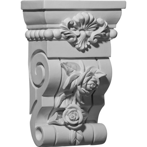 COR06X03X10RO 6-1/2"W x 3-5/8"D x 10-1/8"H Rose Corbel