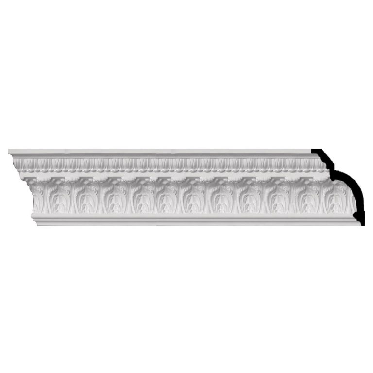 MLD07X05X09OD 7-3/4"H x 5-1/2"P x 9-1/2"F x 96"L Odessa Leaf Dentil Crown Molding