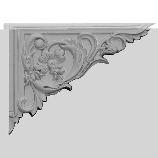 SB08X06FL-R 8-5/8"W x 6-1/4"H x 5/8"D Flower Stair Bracket,Right