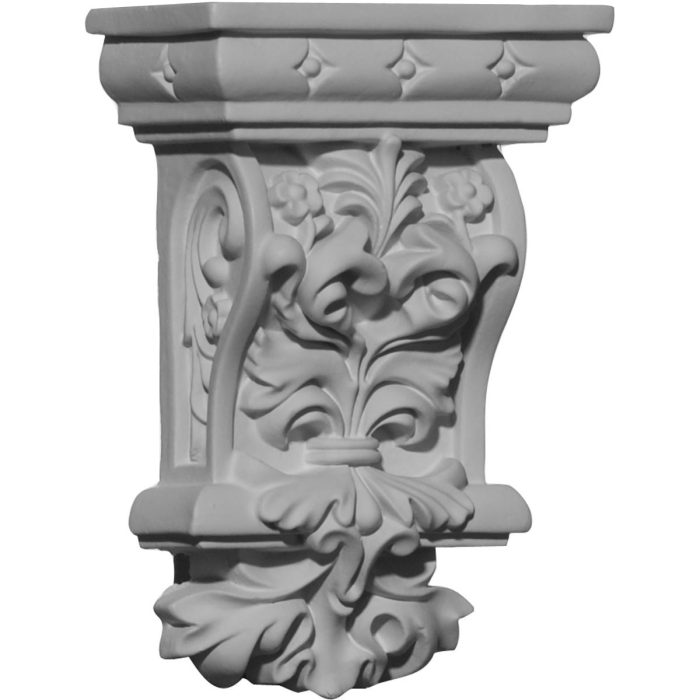 COR02X01X04VL 2-7/8"W x 1-5/8"D x 4-3/8"H Valletta Corbel
