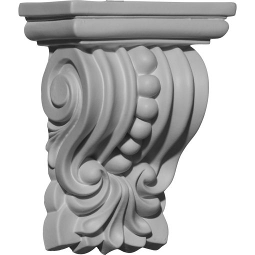 COR04X02X05PA 4-3/8"W x 2-1/2"D x 5-5/8"H Palmetto Beaded Corbel