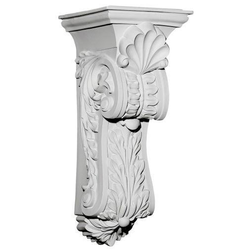 COR10X11X25SC 10-3/8"W x 11-5/8"D x 25-1/2"H Scroll Leaf Corbel