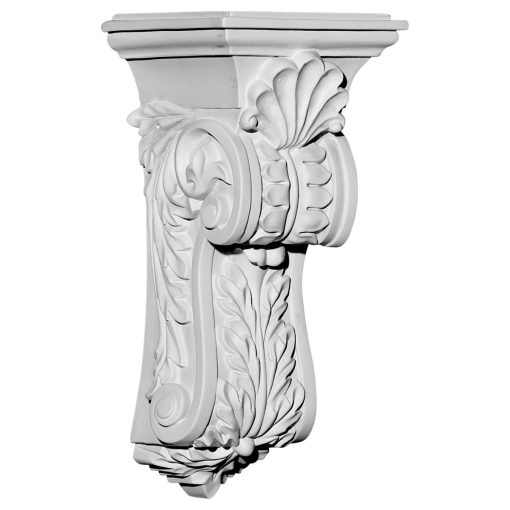 COR04X05X10SC 4-5/8"W x 5-1/4"D x 10-3/4"H Scroll Leaf Corbel