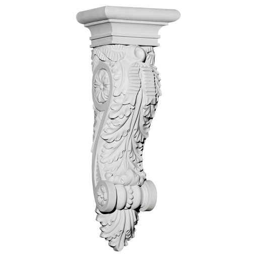 COR08X06X23AC 8"W x 6"D x 22-7/8"H Acanthus Ribbon Corbel