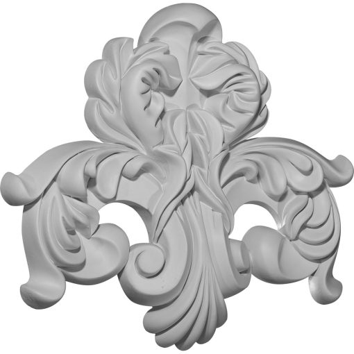 ONL12X10X01BE 12-1/2"W x 10-5/8"H x 1-1/2"P Benson Center Flourish Onlay