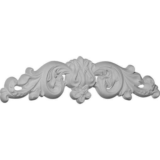 ONL15X04X01FL 15-5/8"W x 4"H x 3/4"P Floral Center Onlay
