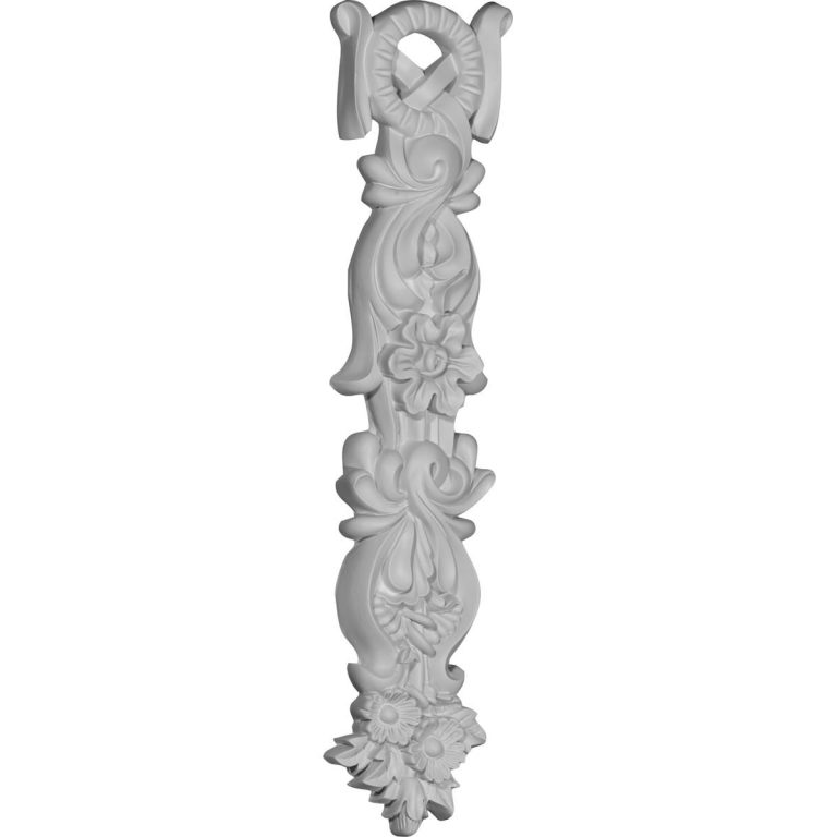 ONL04X19X01WR 4-5/8"W x 19-1/2"H x 1-3/8"P Wreath Drop Onlay