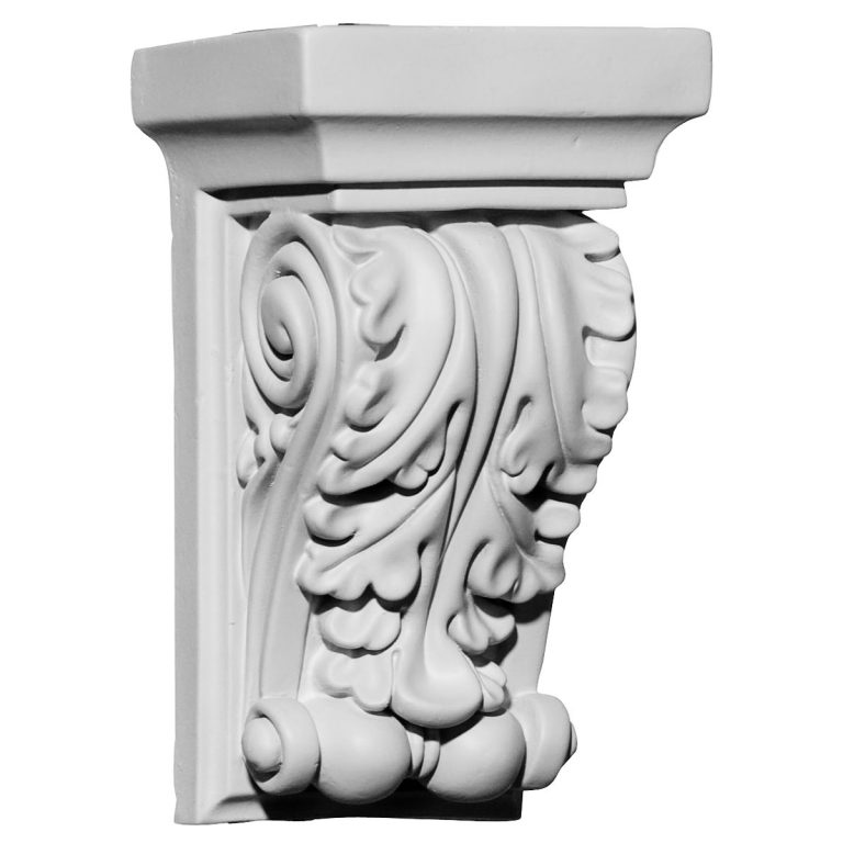 COR03X02X06AP 3-1/2"W x 2-3/4"D x 6"H Apollo Leaf Corbel