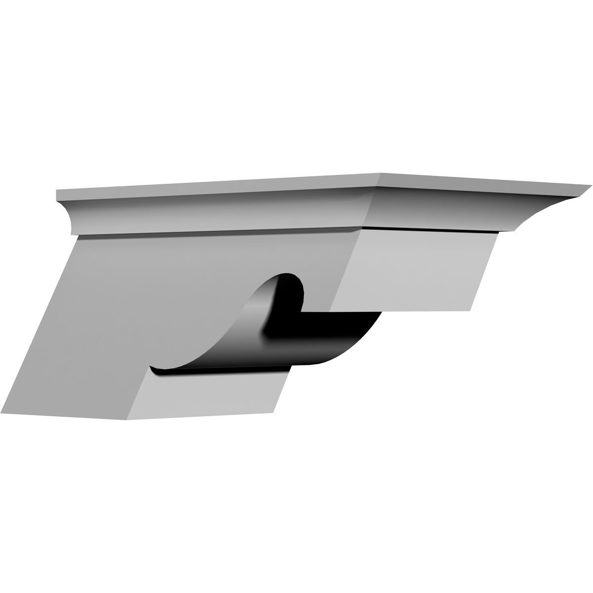 BKT07X04X06NE-L 7-1/2"W x 6-1/4"D x 4"H Nexus Bracket,Left
