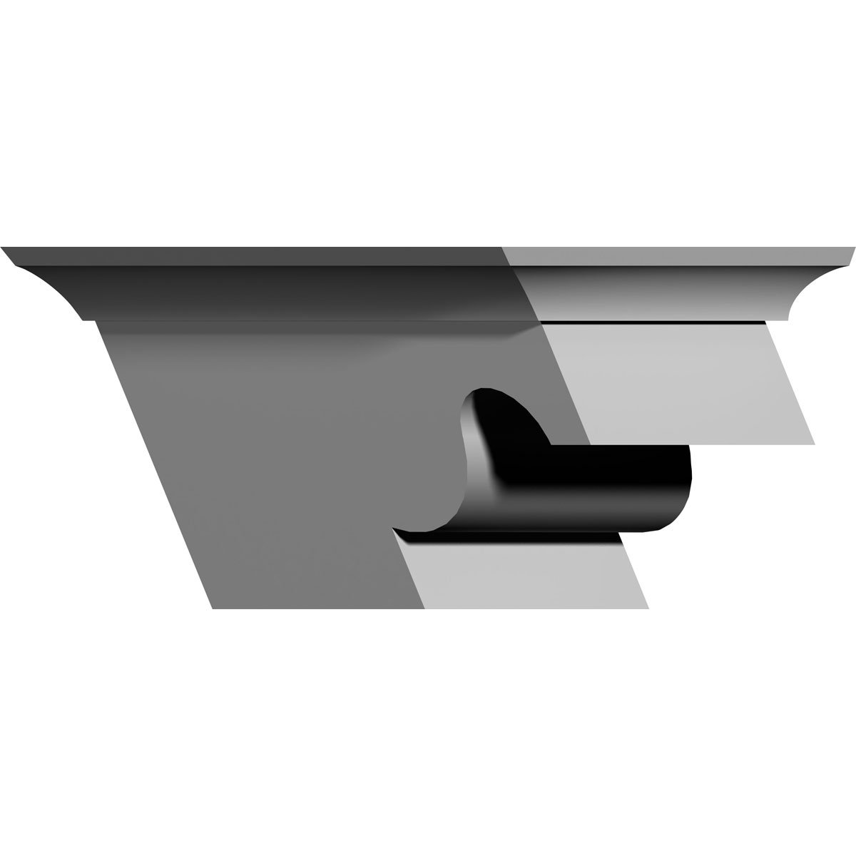 BKT07X04X06NE-R 7-1/2"W x 6-1/4"D x 4"H Nexus Bracket,Right