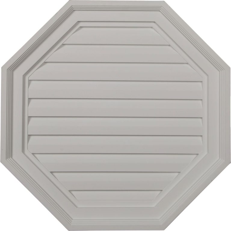 GVOC22X22D 22"W x 22"H x 2-1/8"P Octagon Gable Vent Louver,Decorative