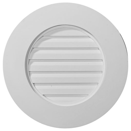GVRO27D 27"W x 27"H Plain Round Gable Vent Louver,Decorative