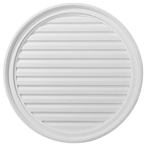 GVRO28F 28"W x 28"H Round Gable Vent Louver,Functional