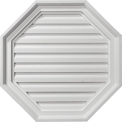 GVOC22X22F 22"W x 22"H x 2-1/8"P Octagonal Gable Vent Functional
