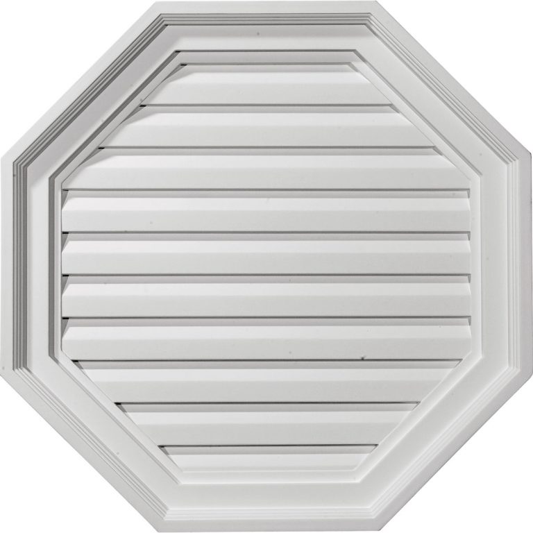 GVOC22X22F 22"W x 22"H x 2-1/8"P Octagonal Gable Vent Functional