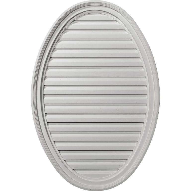 GVOV25X37F 25"W x 37"H x 2-1/8"P,Vertical Oval Gable Vent,Functional