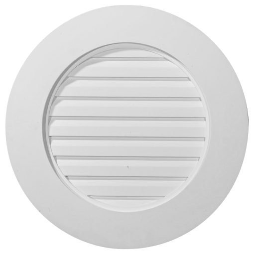 GVRO23F 23"W x 23"H x 1-1/2"P Round Gable Vent,Functional