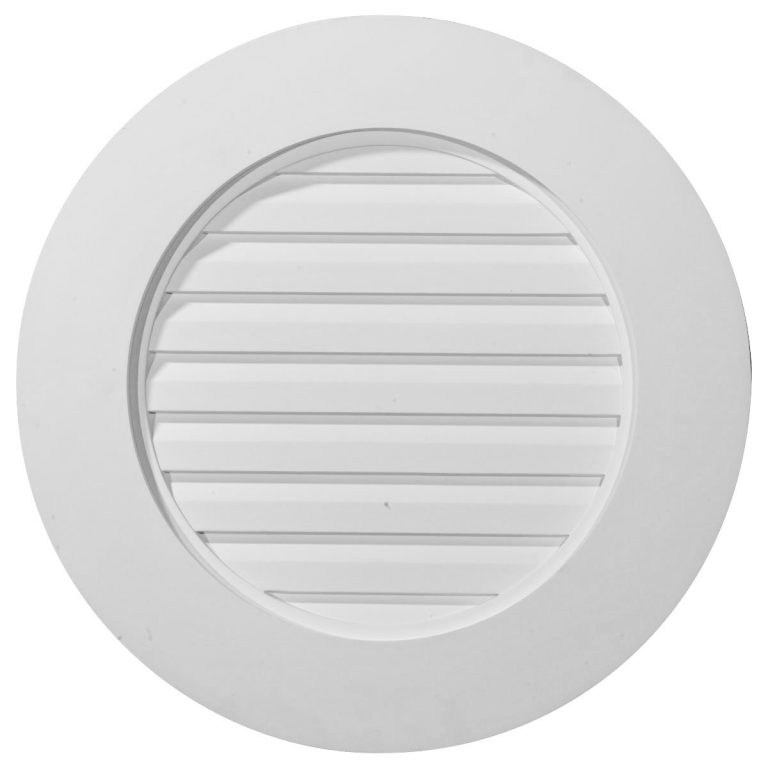 GVRO23F 23"W x 23"H x 1-1/2"P Round Gable Vent,Functional