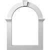 GVCAT32X22 22"IW x 32"IH Gable Vent Louver Trim,Art Deco Style use with GVCA22X32