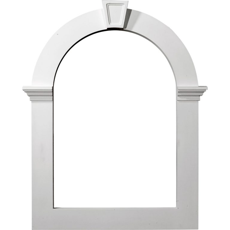 GVCAT32X22 22"IW x 32"IH Gable Vent Louver Trim,Art Deco Style use with GVCA22X32