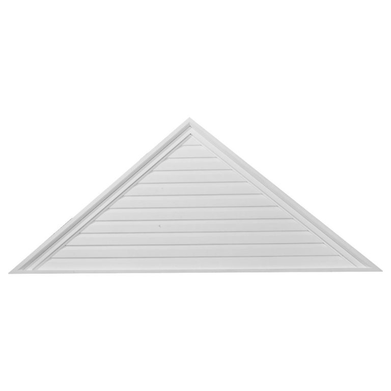 GVTR48X20D 48"W x 20"H x 2-1/8"P Pitch 10/12 Triangle Gable Vent Decorative
