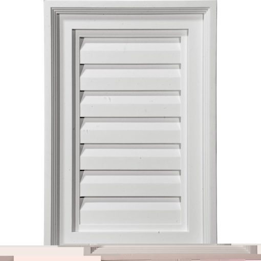 GVVE18X24F 18"W x 24"H Vertical Gable Vent Louver,Functional
