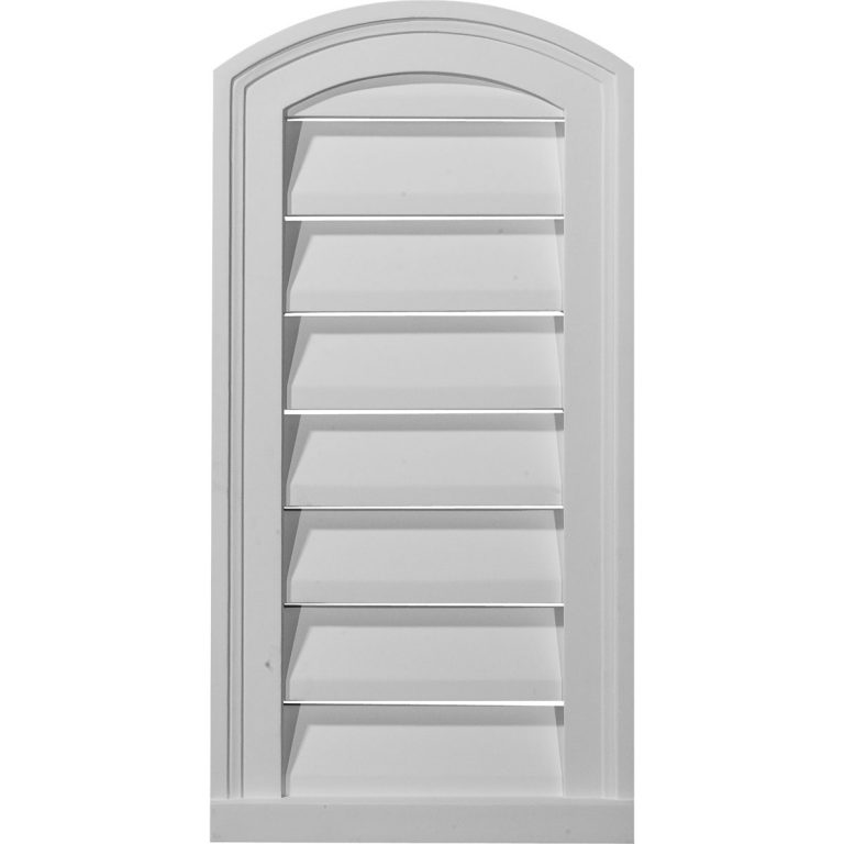 GVEY18X30F 18"W x 30"H Eyebrow Gable Vent Louver,Functional