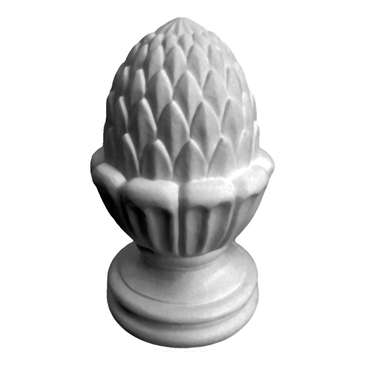 FIN04X07BL 4-1/8"OD x 7"H Blackthorne Finial