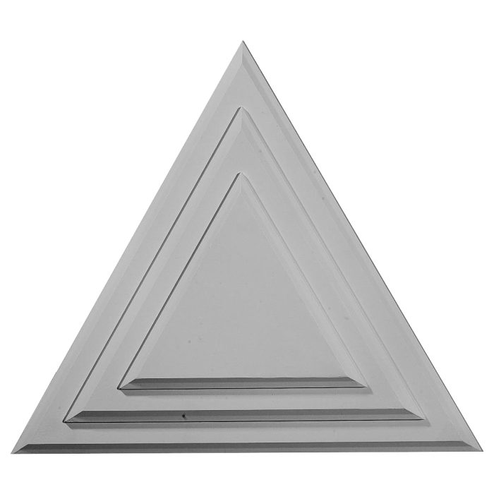 CM19TG 19-1/4"W x 19-1/4"H x 1-1/8"P Triangle Ceiling Medallion