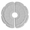 CM18FW2 18-1/2"OD x 3-5/8"ID x 7/8"P Flower Ceiling Medallion,Two Piece