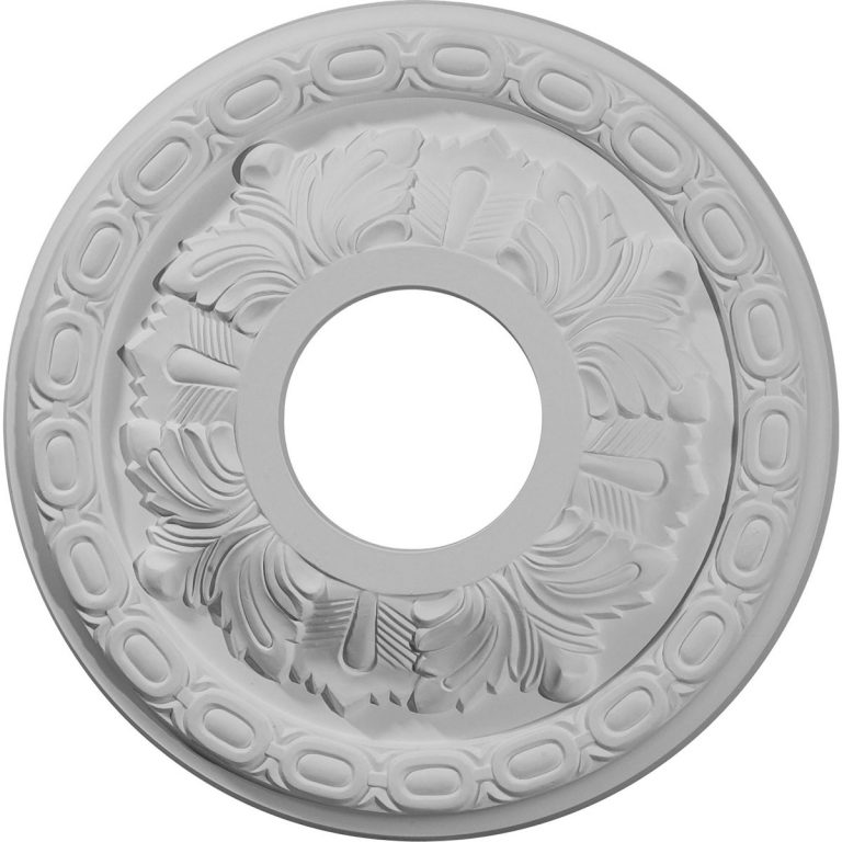 CM11LF 11-3/8"OD x 3-5/8"ID x 1-1/8"P Leaf Ceiling Medallion