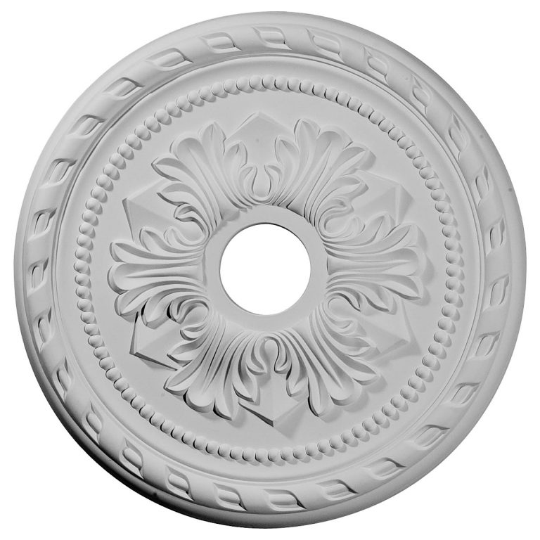 CM20PM 20-7/8"OD x 3-5/8"ID x 1-5/8"P Palmetto Ceiling Medallion (Fits Canopies up to 5")