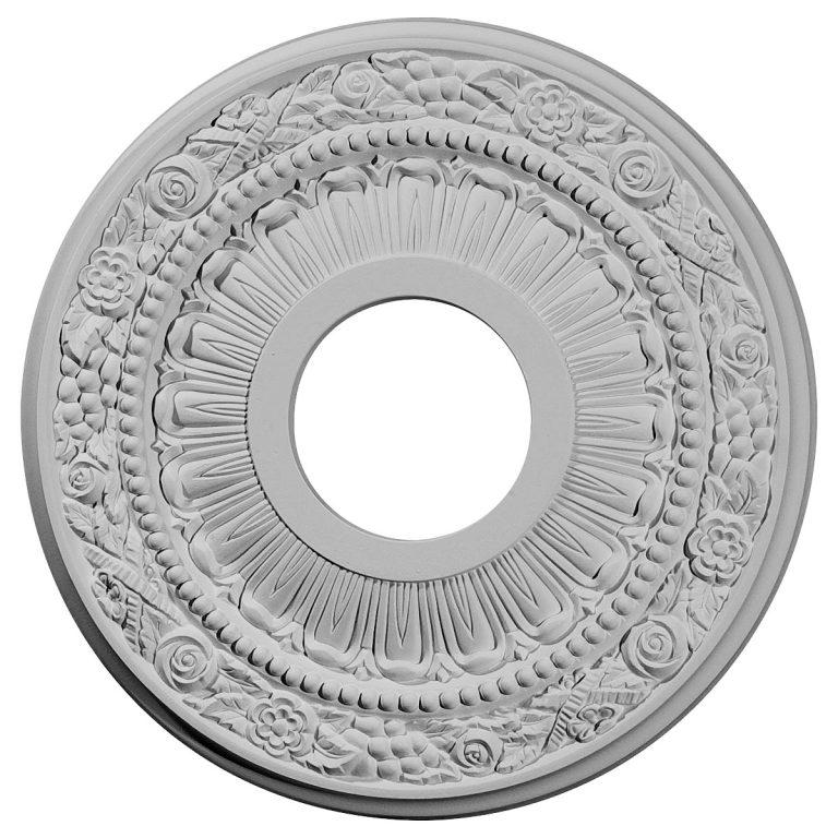 CM12NA 12-1/8"OD x 3-5/8"ID x 7/8"P Nadia Ceiling Medallion