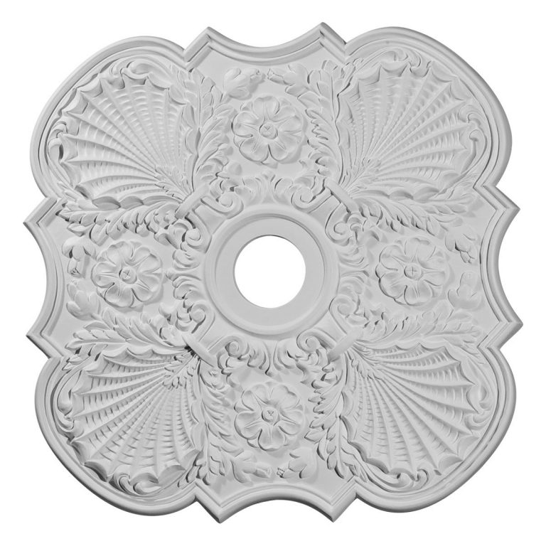 CM29FW 29"OD x 3-5/8"ID x 1-3/8"P Flower Ceiling Medallion (Fits Canopies up to 6-1/4")
