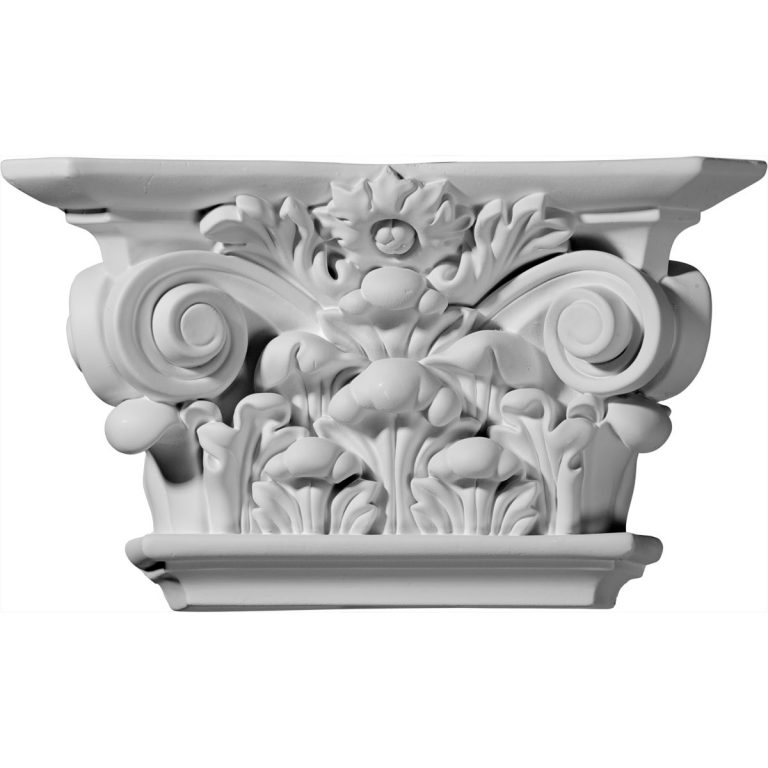 CAP10X06X03AC 10-1/2"W x 6-1/8"H x 3"D Acanthus Leaf Capital (Fits Pilasters up to 6-3/4"W x 5/8"D)