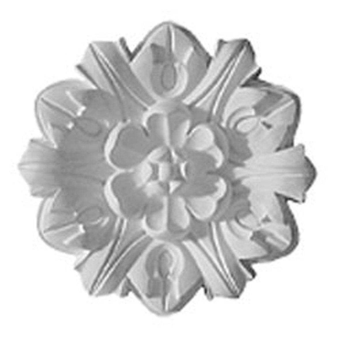 CM07EM 7-5/8"OD x 1"P Emery Leaf Ceiling Medallion