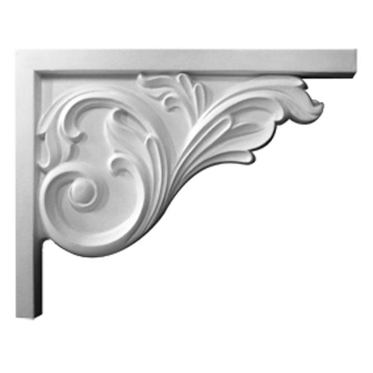 SB08X05BR-R 8-3/4"W x 7-5/8"H x 5/8"D Bremen Acanthus Stair Bracket,Right