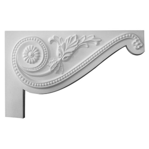 SB11X07PE-R 11"W x 7"H x 5/8"D Large Pearl Stair Bracket,Right