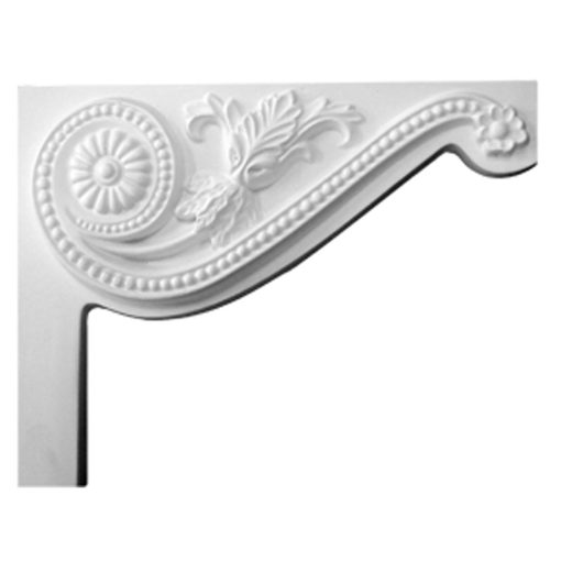 SB08X06PE-R 8"W x 6-1/2"H x 3/4"D Pearl Stair Bracket,Right