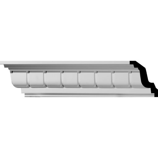 MLD04X04X05ER 4-1/4"H x 4-1/8"P x 5-1/4"F x 94-1/2"L Eris Dentil Crown Molding
