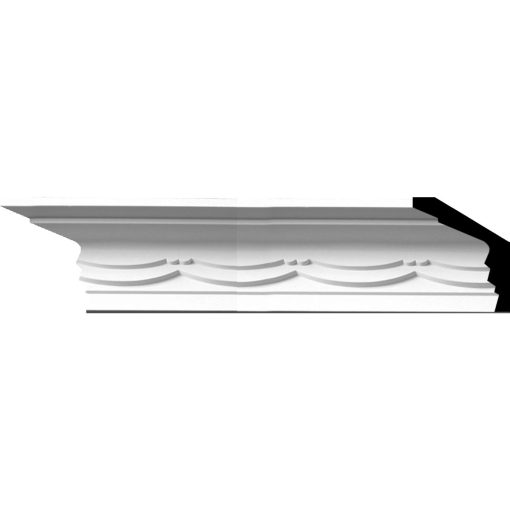 MLD04X04X05BA 4-1/8"H x 4-1/4"P x 5-7/8"F x 94-1/2"L Bateman Swag Crown Molding
