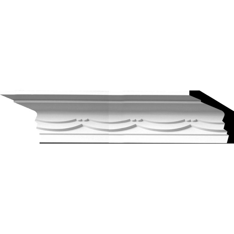 MLD04X04X05BA 4-1/8"H x 4-1/4"P x 5-7/8"F x 94-1/2"L Bateman Swag Crown Molding
