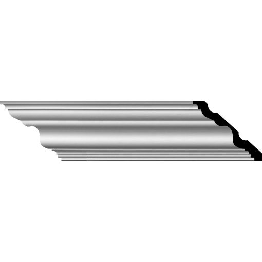 MLD05X06X08VE 5-5/8"H x 6-3/8"P x 8-1/2"F x 94-1/2"L Versailles Smooth Crown Molding