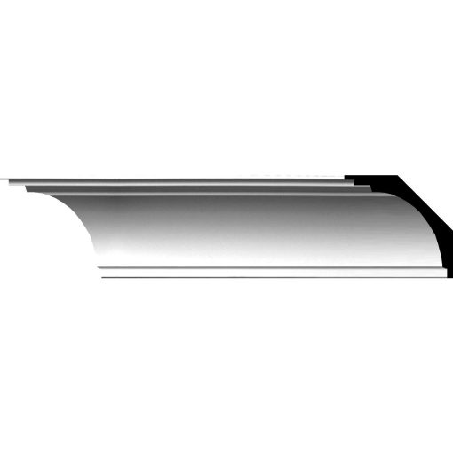 MLD04X04X06BR 4-1/4"H x 4-3/4"P x 6-3/8"F x 94-1/2"L Bradford Traditional Smooth Crown Molding