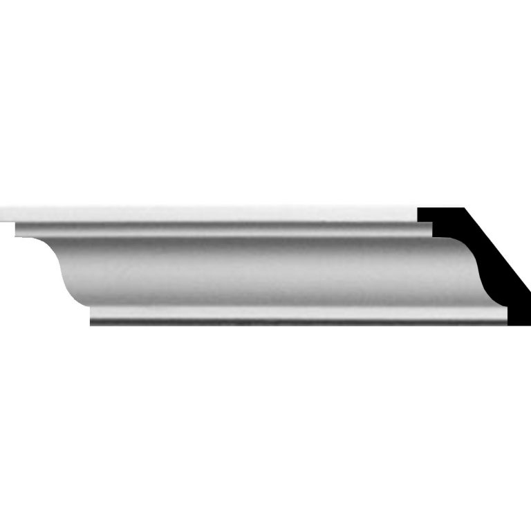 MLD01X01X01HI 1-1/4"H x 1-1/4"P x 1-3/4"F x 94-1/2"L Hillsborough Traditional Smooth Crown Molding