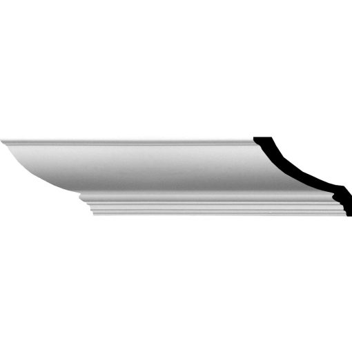 MLD06X05X08CL 6-1/2"H x 5-3/4"P x 8-5/8"F x 94-1/2"L Claremont Traditional Smooth Crown Molding