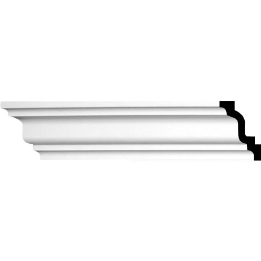 MLD03X02X03LI 3"H x 2"P x 3-5/8"F x 94-1/2"L Lisbon Traditional Smooth Crown Molding