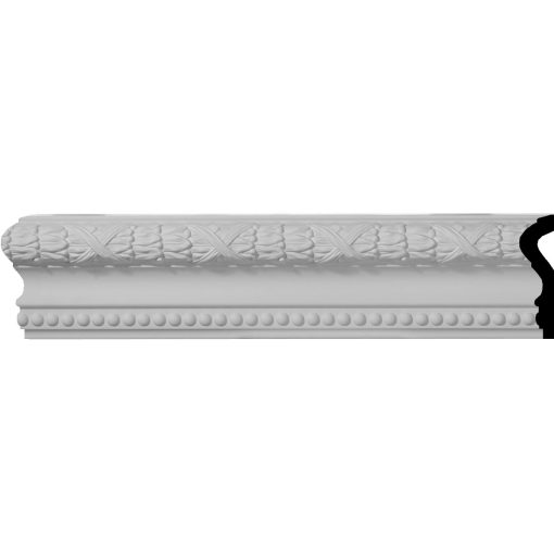 MLD04X01DU 4"H x 1-1/8"P x 96"L Dublin Leaves Chair Rail