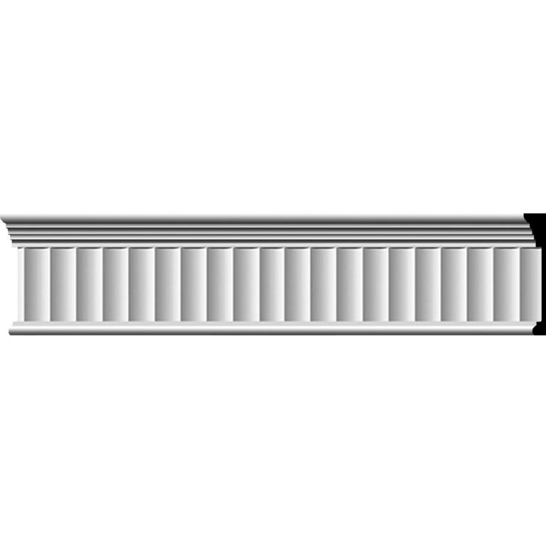 MLD07X01EL 7"H x 1"P x 96"L Elsinor Fluted Frieze
